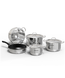 BỘ NỒI CHẢO INOX 5 ĐÁY SUNHOUSE SHG998